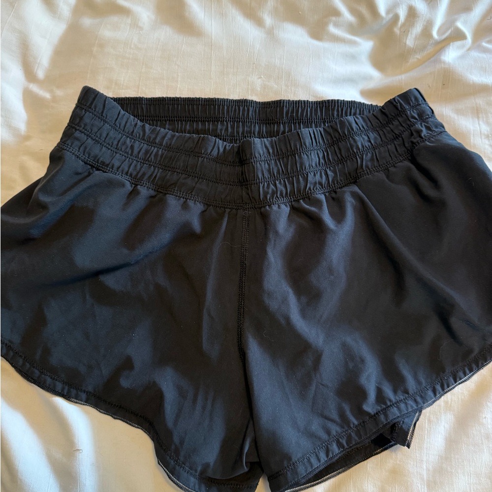 lululemon athletica Black Athletic Shorts hotty hot 2.5in inseam lined size 2